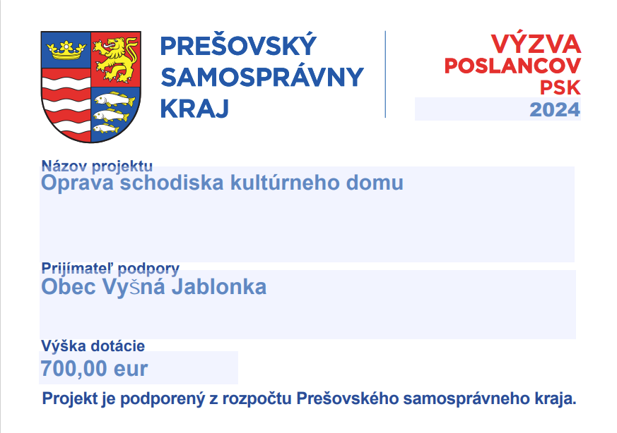 Projekt realizovaný v spolupráci PSK